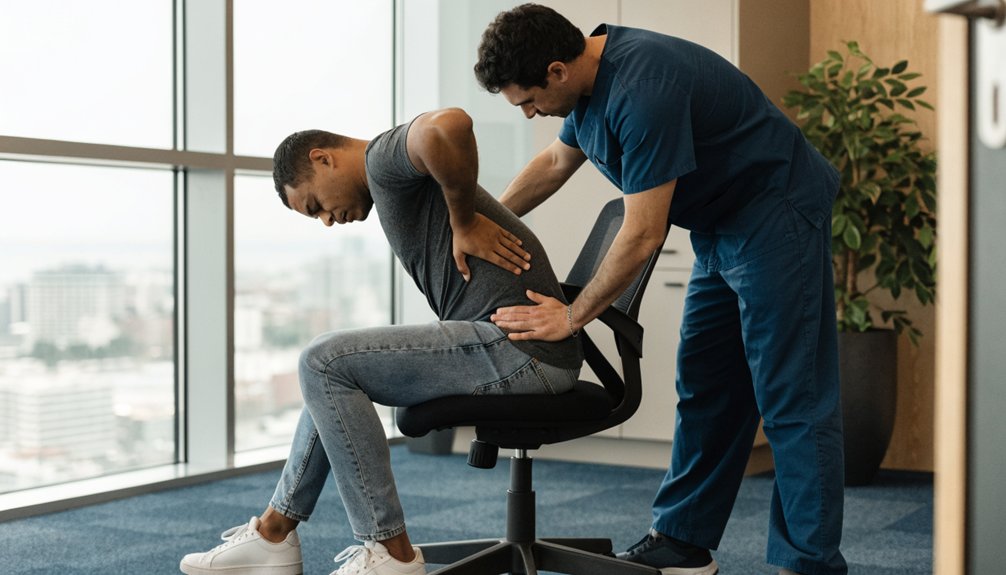 prolonged sitting back pain