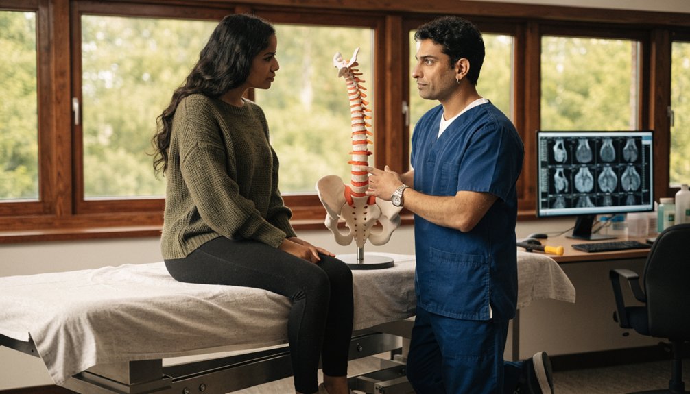 urgent reassessment of back pain